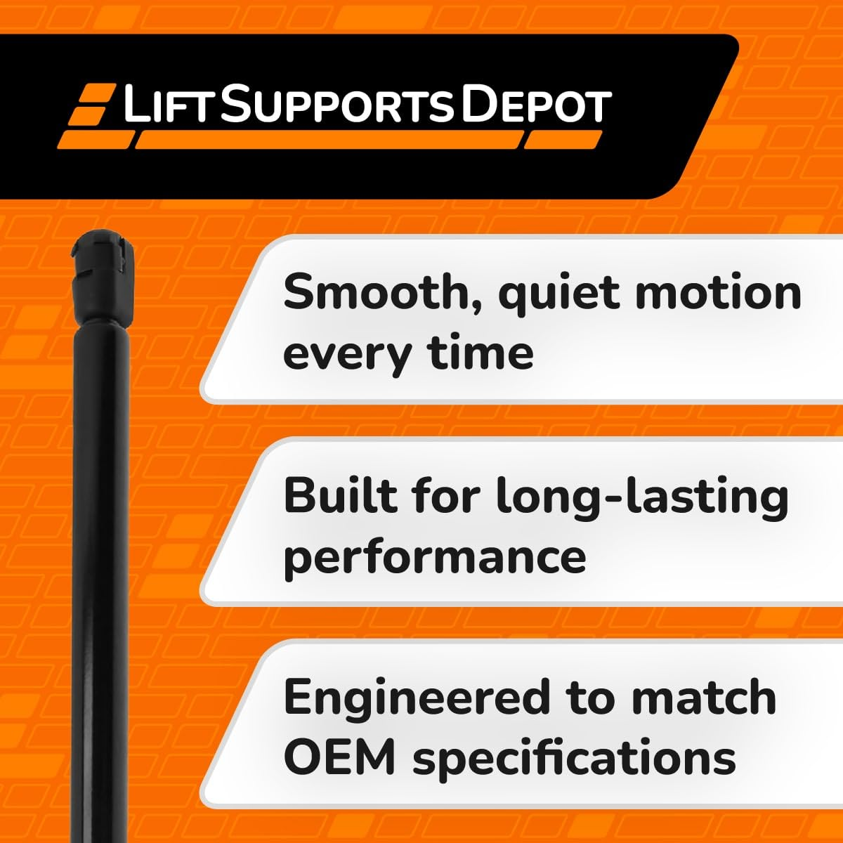 Lift Supports Depot Qty (2) Compatible with Subaru Forester 08 to 13 Impreza 08 to 14 Front Hood Lift Supports Struts Shocks image number 5