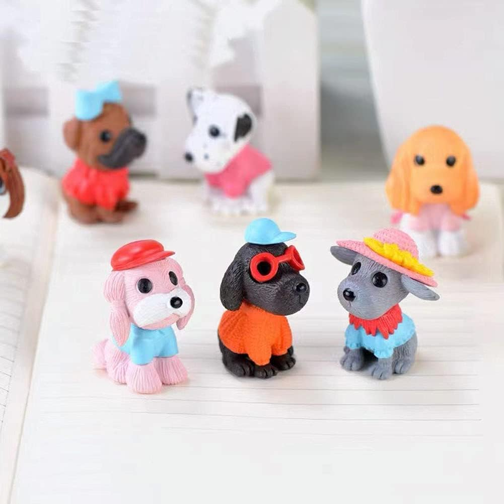 8Pcs Dog Cake Topper, Puppy Cake Topper Cupcake Topper, Mini Dog Puppy Figurines Toy, Dog Cake Decorations for Kids Birthday Baby Shower Dog Animal Theme Party Supplies image number 4