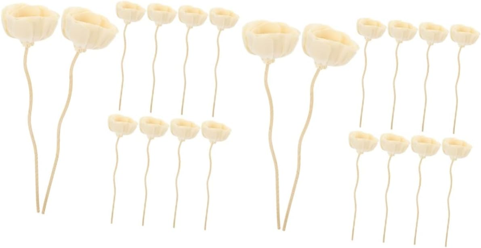 COHEALI 50Pcs Aroma Diffuser Sticks for Essential Oil Diffuser Flower Reed Sticks Fragrance Reeds Fragrance Aroma Bottle Replacement Accessory