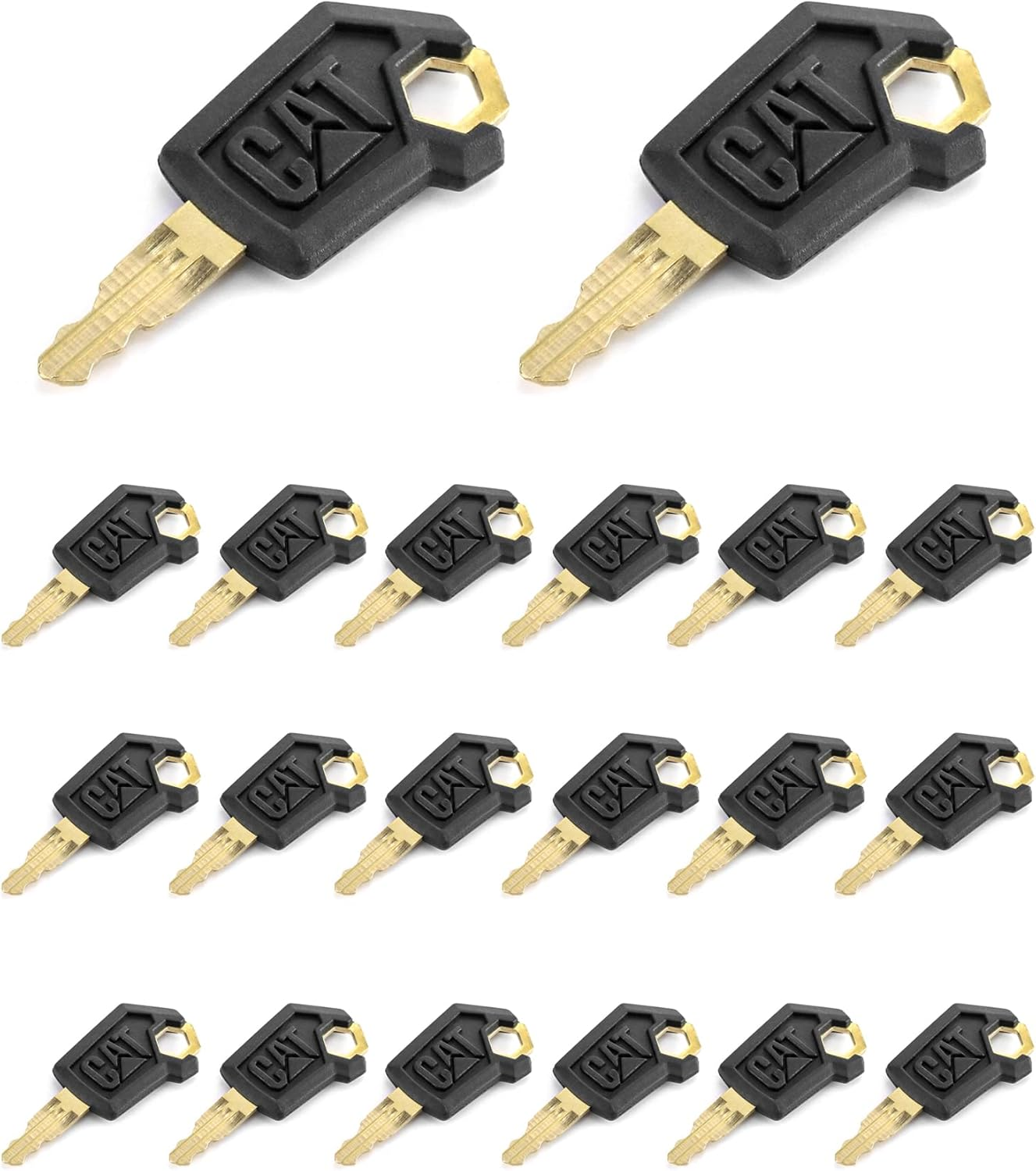 QWORK 5P8500 Cat Keys, 20 Pack Ignition Keys for Caterpillar Heavy Equipment image number 2