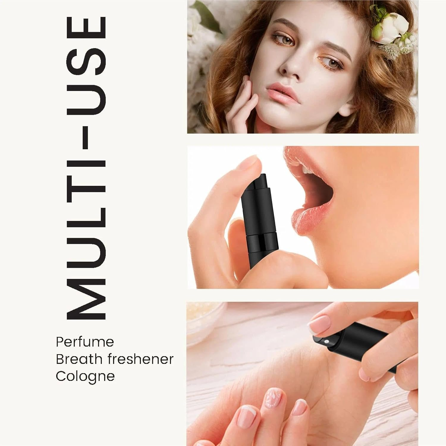 Travel Perfume Refillable Bottle, Mini Portable Atomizer Sprayer Leak-Proof for Pocket & Purse, Present for Travelers（5 Colors） - Abvian image number 2