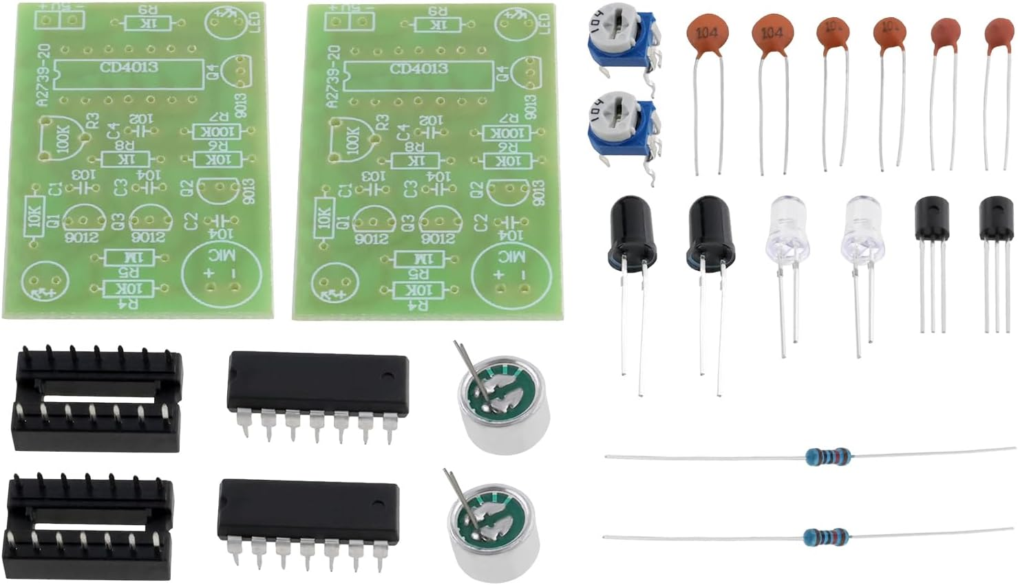 YINETTECH 2 Sets Electronic Candle Kit Soldering Practice Kit Compatible with Children Students Electronics Kit Led DIY Kit image number 4