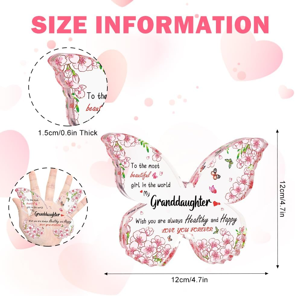 Plaques Women Birthday Gifts for Women Mom Dad Sister Grandma Aunt Gifts Gift from Daughter Granddaughter Gifts from Grandma Christmas Thanksgiving New Year Birthday Gift image number 2