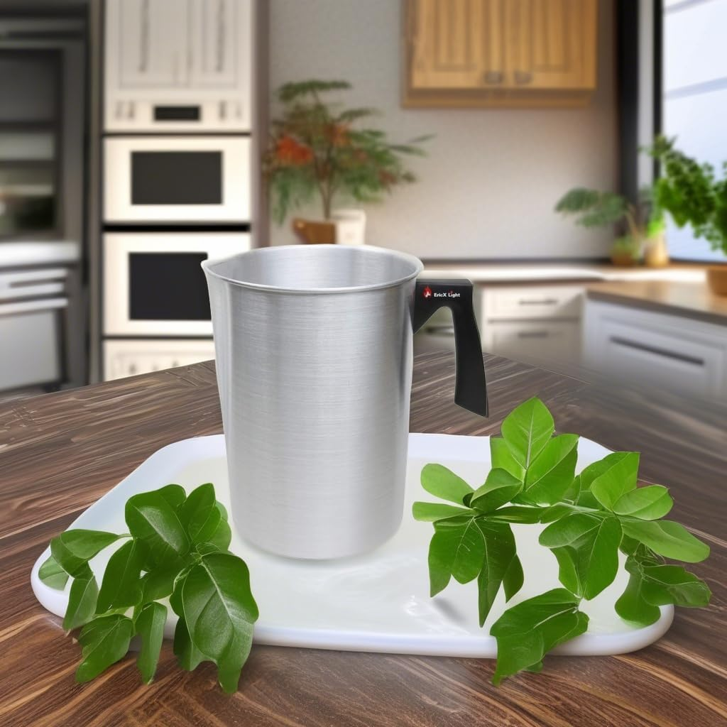 Ericx Light Candle Making Pouring Pot, 4 Pounds, Dripless Pouring Spout & Heat-Resisting Handle Designed Wax Melting Pot, Aluminum Construction Candle Making Pitcher image number 3