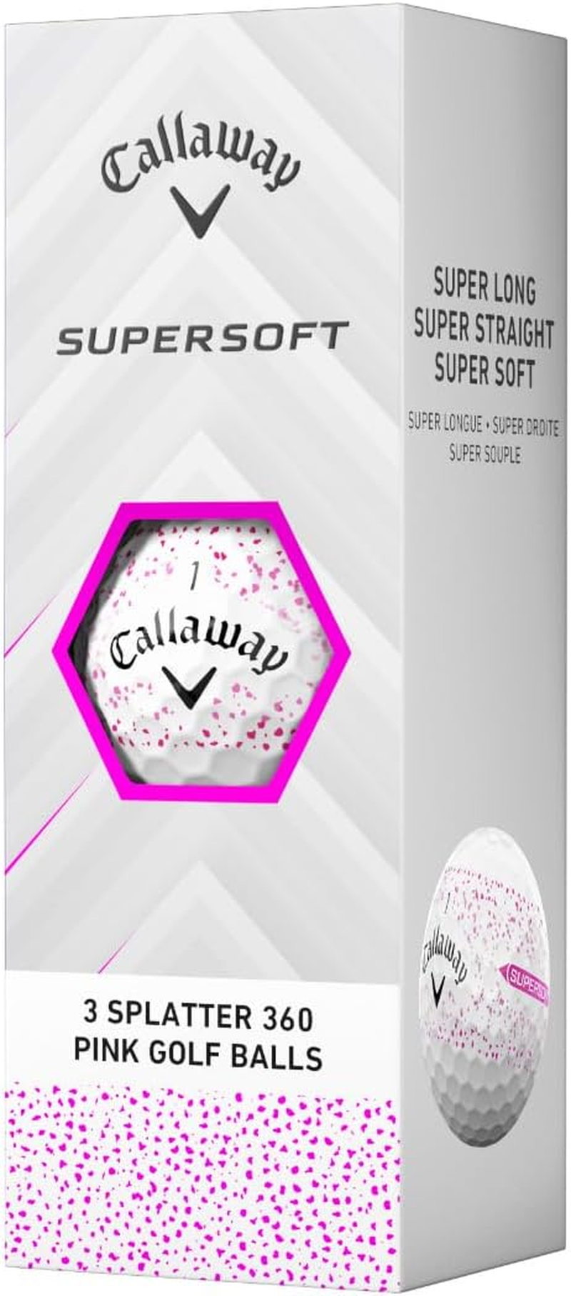 Callaway New Supersoft Splatter 360 2025 Golf Balls image number 1