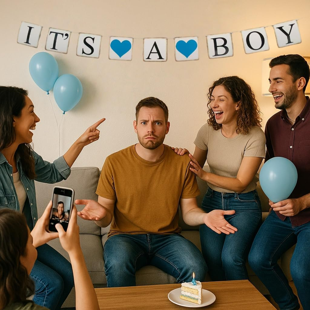 Its a Boy Banner - Boy Baby Shower Sign & Decor for Baby Boy Sprinkle Shower & Birthday Party Favors image number 2