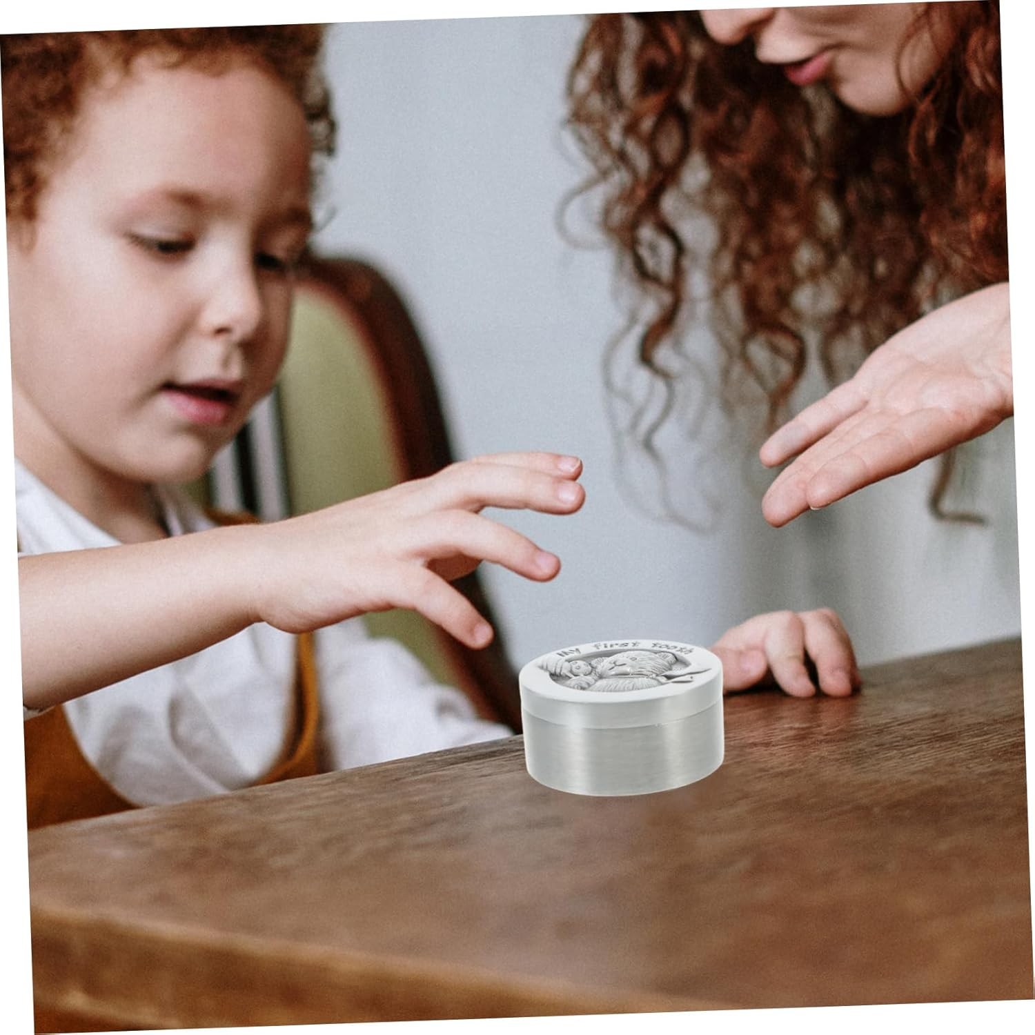 Metal Collect Tooth Box for One Year Old Boy First Tooth Box Sealing Performance image number 3