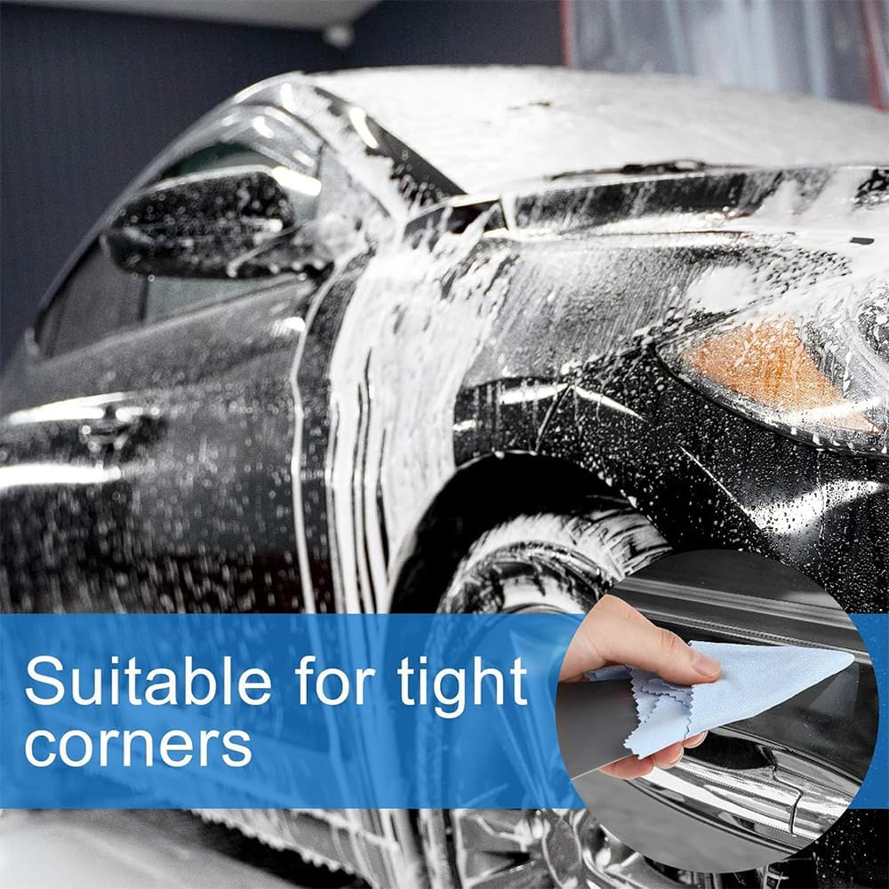 NYGHMY Window Tint Tool Kit (10 Pcs) - Triangle & Contour Squeegees, Card Scraper - Car Vinyl Wrap & Window Film Installation image number 4