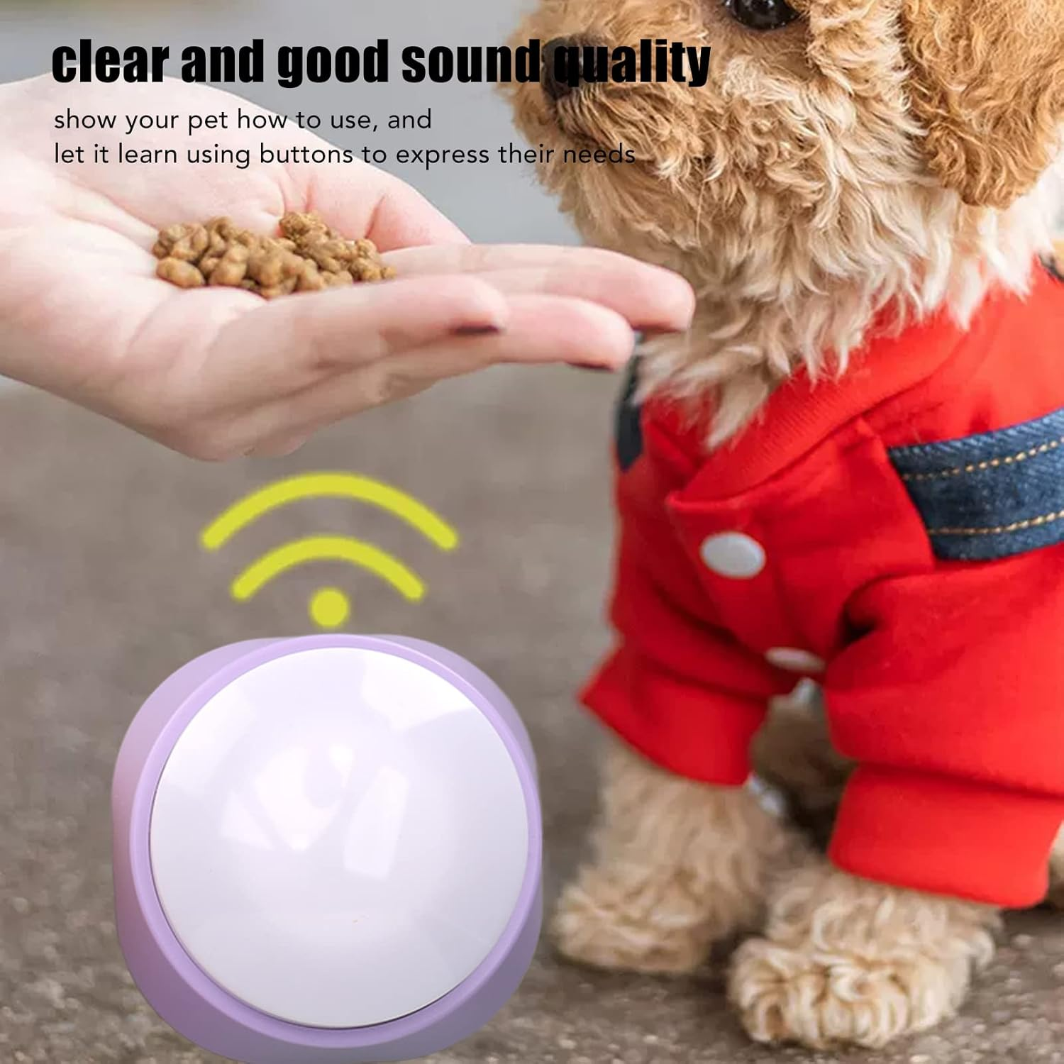 Voice Recording Button, Dog Buttons for Communication, Pet Training Buzzer, 30 Seconds Record and Playback, Funny Study, Office, Home, 4Th image number 2