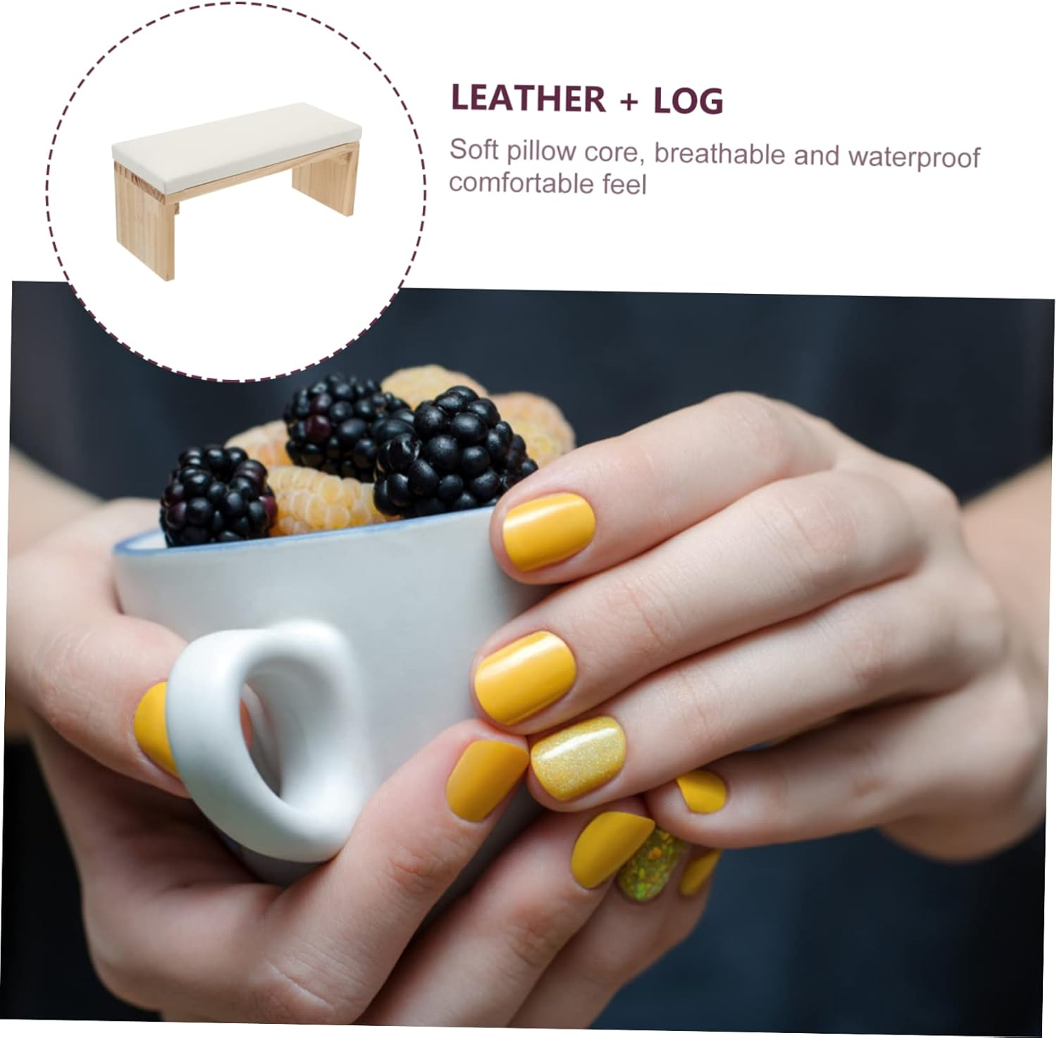 Manicure Support Hand Pillow Cushion Nail Rest Pillow Japanese Type for Nail Art Tool during Manicure Sessions image number 1