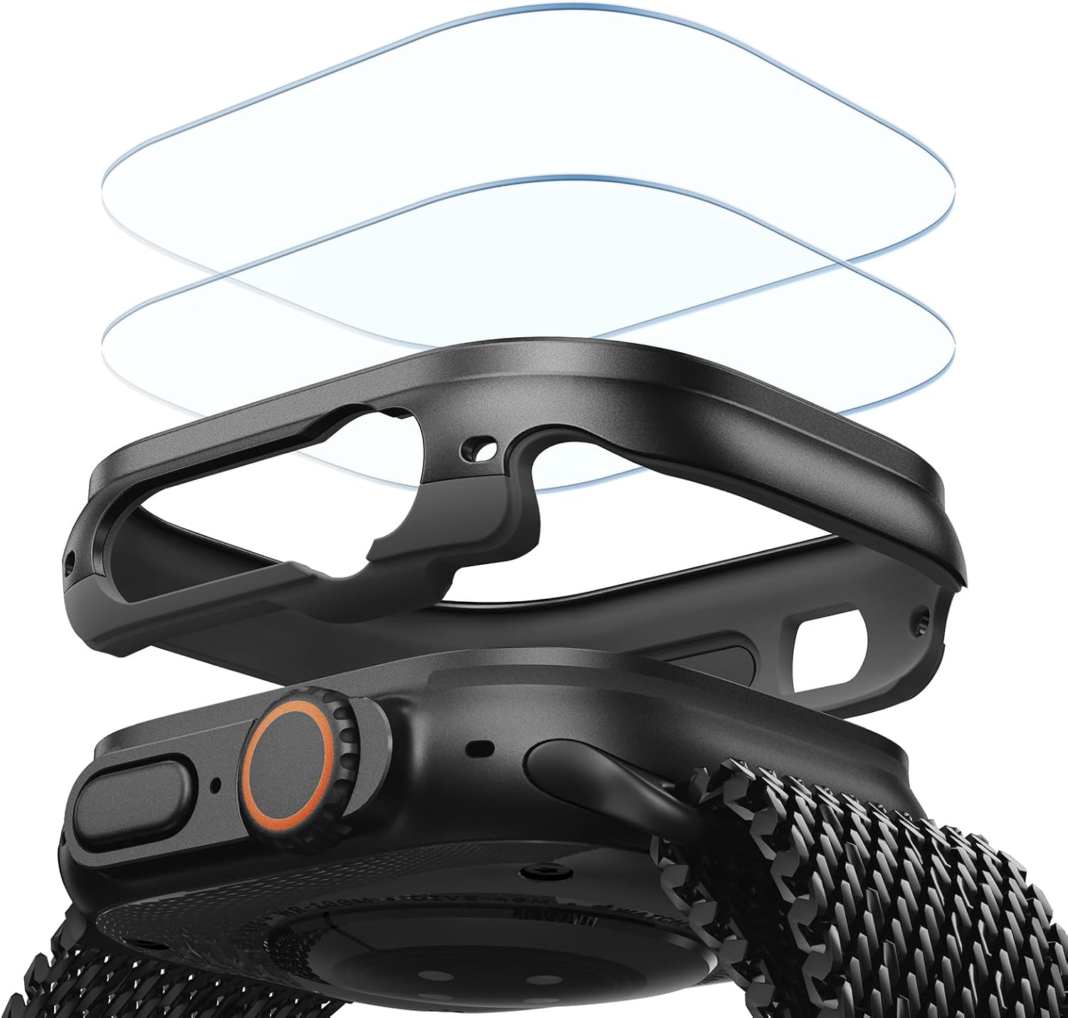 ESR for Apple Watch Ultra 3/2/1 Case with Screen Protector 49Mm (2025/2024/2023/2022), Military Grade Protection, Aluminum Alloy Case with 2 Pack Armorite Glass Protector Set, Stay Original, Titanium