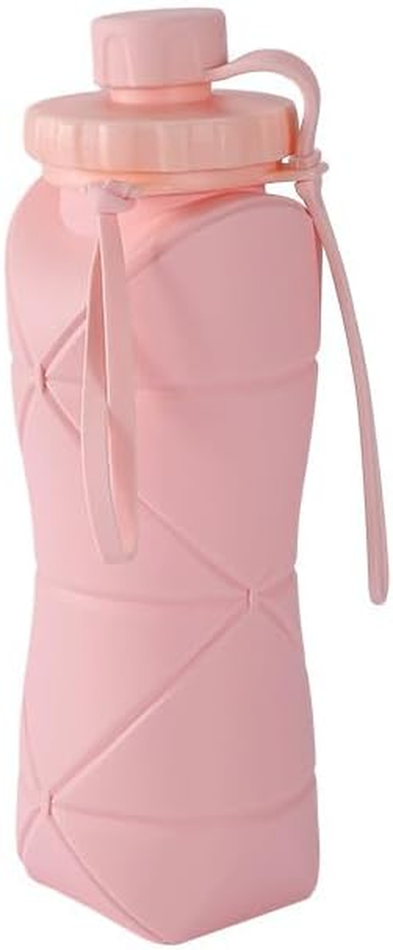 We Make Hope Collapsible Water Bottle for Travel Essentials, 21Oz Silicone Foldable Sports Drink Bottle BPA Free for Outdoor Fitness Cycling Hiking Sports Camping Gym - Green