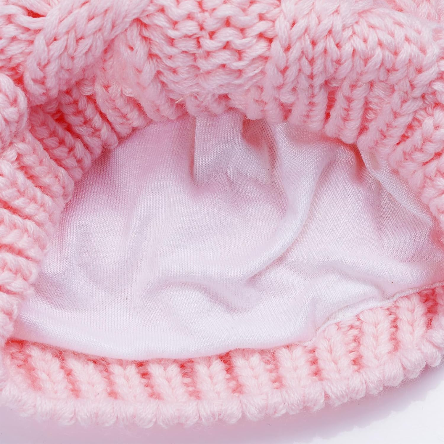 UYIOYO Newborn Winter Beanie Hats and Gloves image number 4