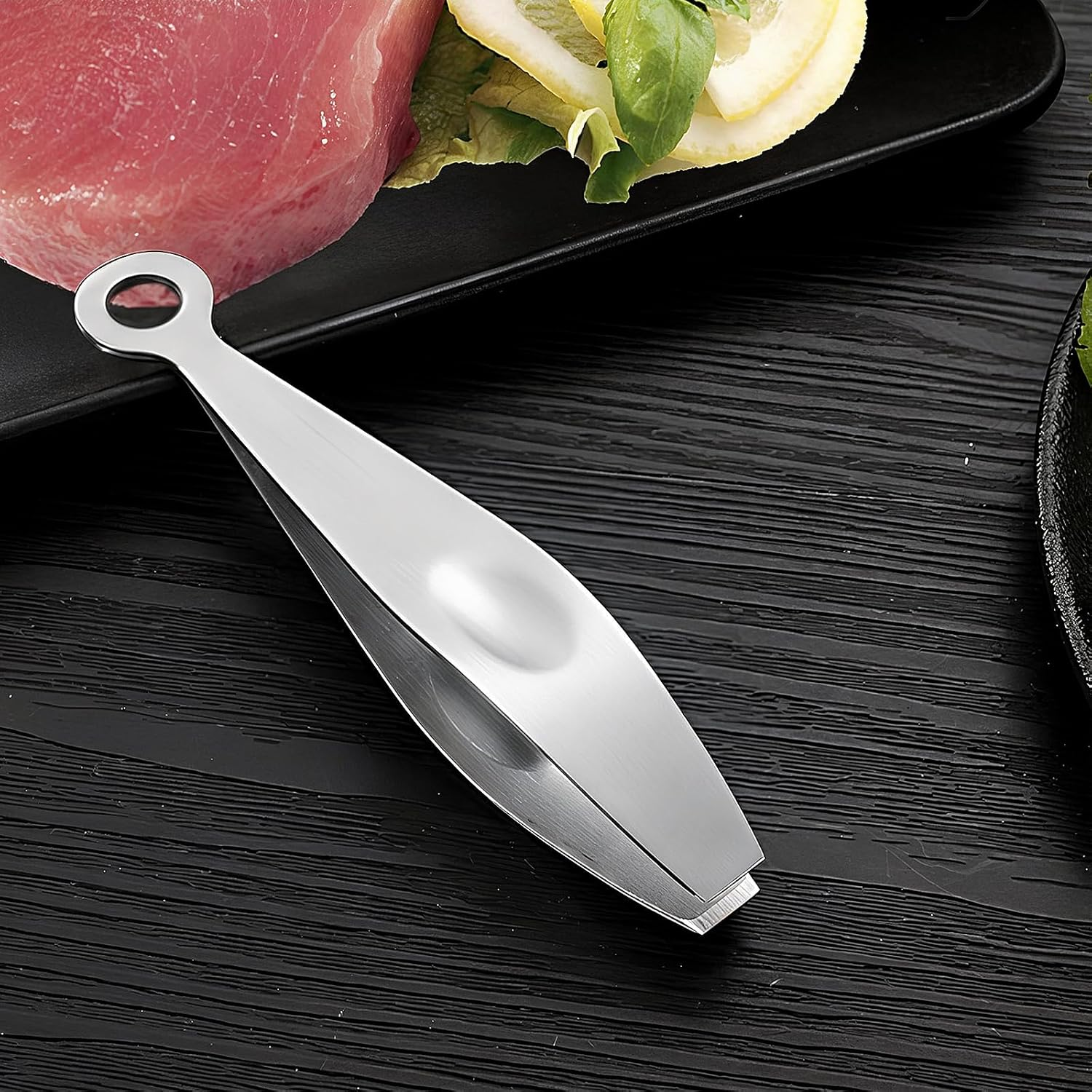 Bone Tongs, Stainless Steel Bone Tweezers, Kitchen Tweezers, Bone Tweezers, Specially for Removing Duck Feathers, Chicken Feathers, Pig Hair, Tweezers for Cooking, Seafood, Poultry