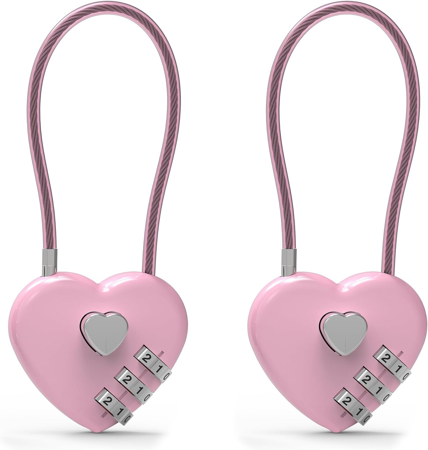 UP Security Combination Padlock, Small Cable Lock with Code, Candados Para Locker, Combo Cable Lock for Luggage, Suitcase, Gym Locker, Backpack Zipper, Cabinet, Mailbox, Outdoor Use, Travel Safe Bag - Black+Black image number 3