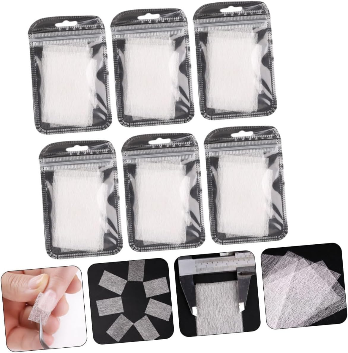 Baluue Manicure Extension Fiber Nail Fiber 60Pcs Lightweight Sturdy Professional for Salon and Home Use Random Style image number 3