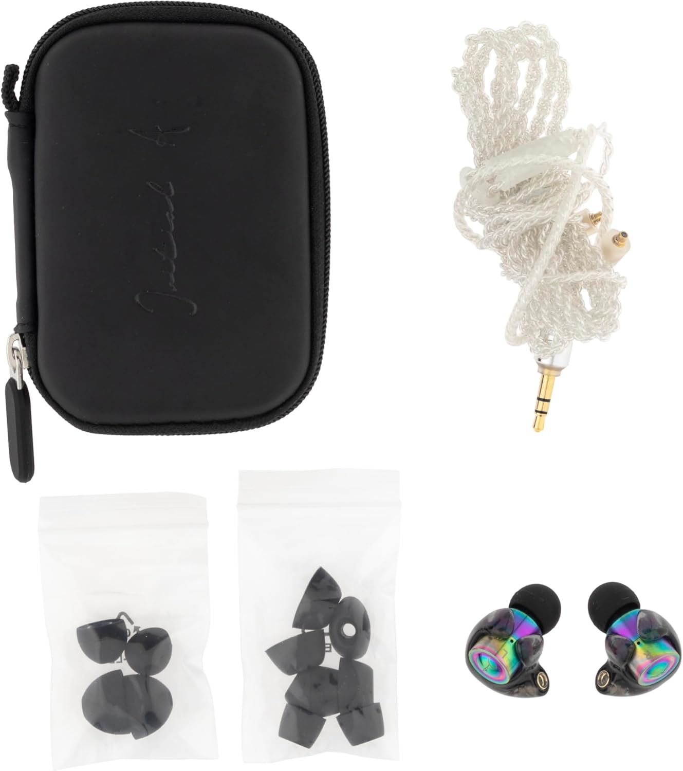 Initial a Moon - Moon - 0.4 Inch (10 Mm) Flat Drive Driver X BA Hybrid Earphones image number 1