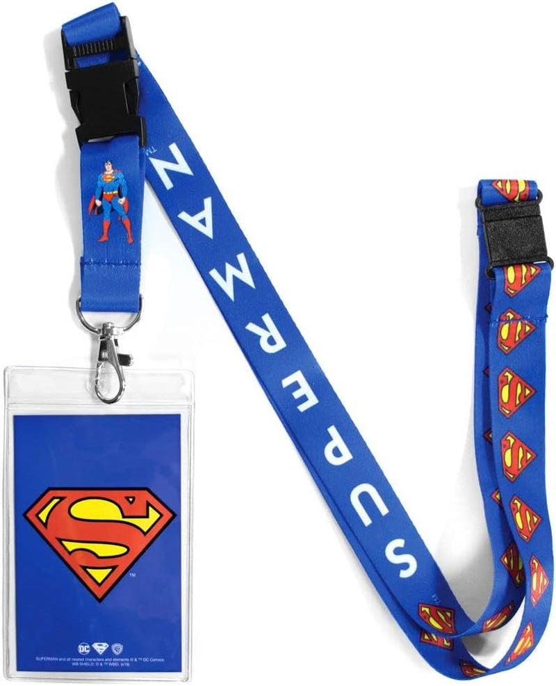 Ata-Boy DC Comics Superman Reversible Lanyard with Breakaway Clip and ID Holder image number 1