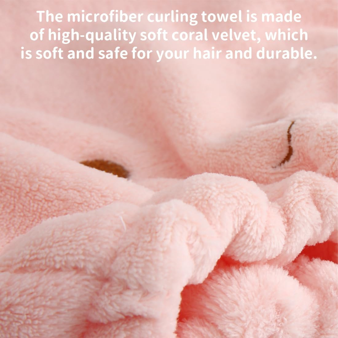 Bangbobi Hair Turban Set of 2 - Quick-Drying Microfibre Towel for Hair, Women & Children - Turban Cap as Hair Towel for Bath & Sauna image number 4