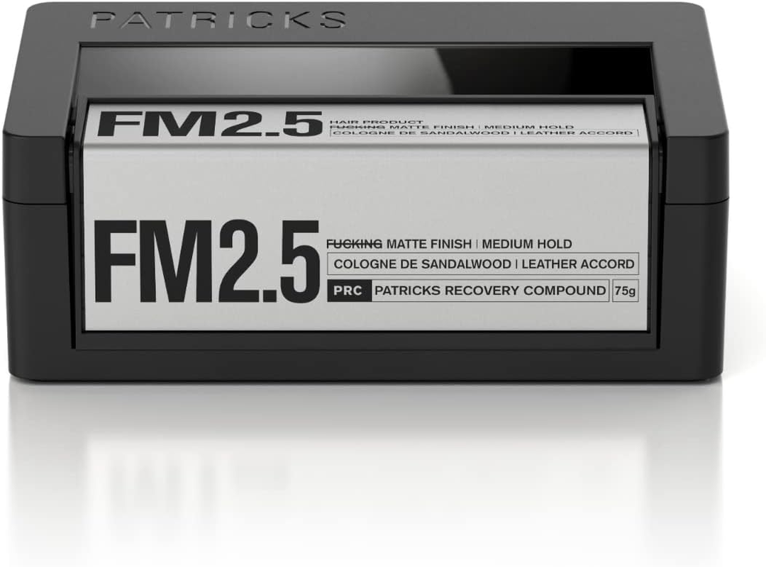 PATRICKS | FM2.5 Matte Pomade for Men'S Hair | Medium - High Hold Styling Product | Thickening Paste | Travel Friendly | Sulfate Free | Water Resistant | 75G image number 1