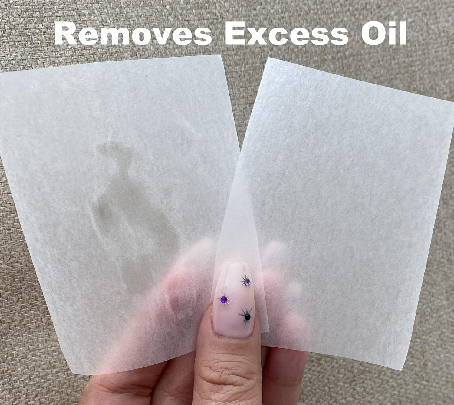 2 Pks FRAGRANCE-FREE Unscented Natural Abaca Blotting Paper - 100 Oil Blotting Sheets - Makeup Friendly UNISEX Oily Skin Shine Blotter Photography Zoom Meetings Travel Gym School - MADE in TAIWAN image number 1