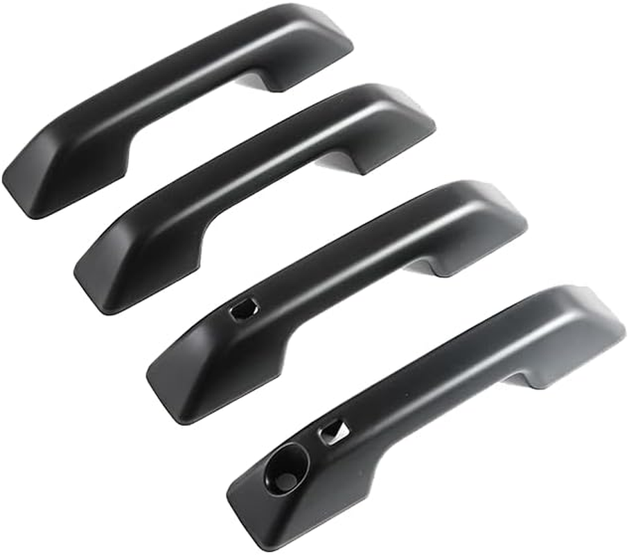 BYD Shark 6 Door Handle Sticker, ABS Material 3M Adhesive, Matte Black/Glossy Black/Carbon Fiber Texture, Exterior Trim Scratch Protection for BYD Shark Accessories (Matt Black) image number 2