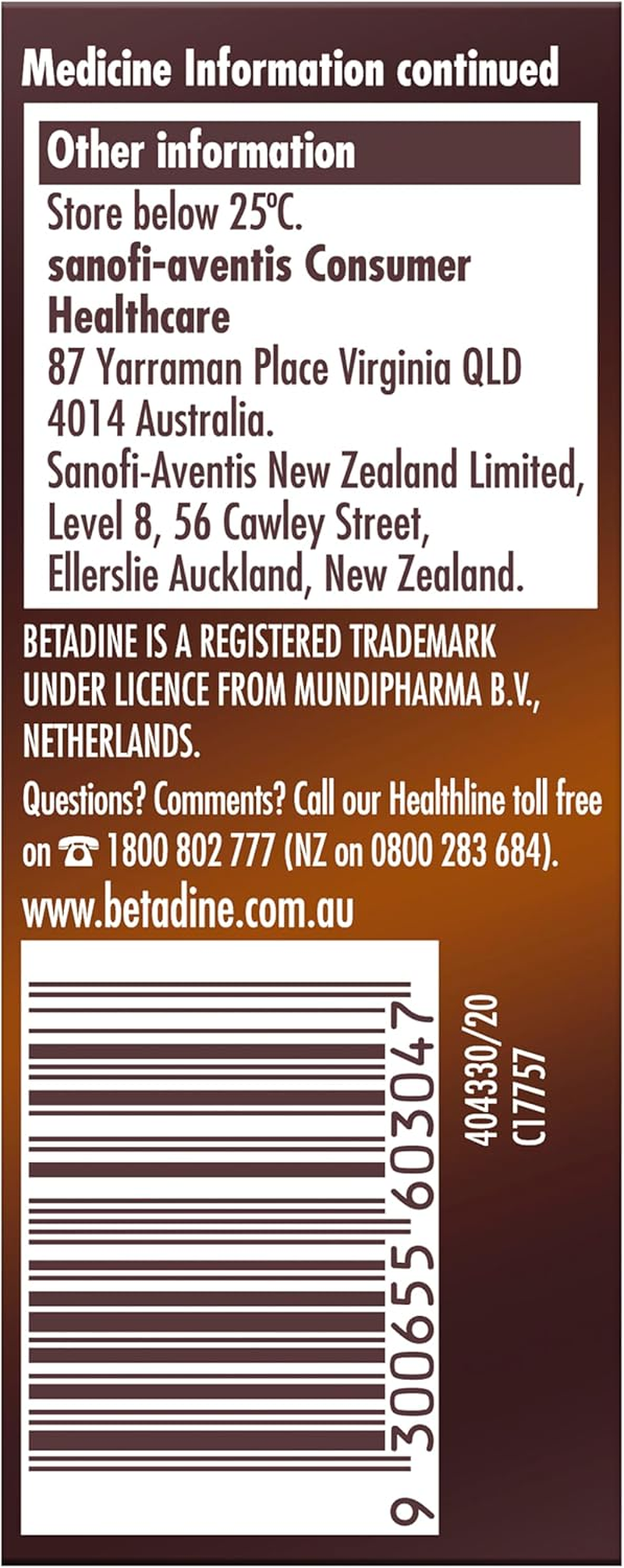 Betadine Antiseptic Topical Solution Liquid 15 Ml