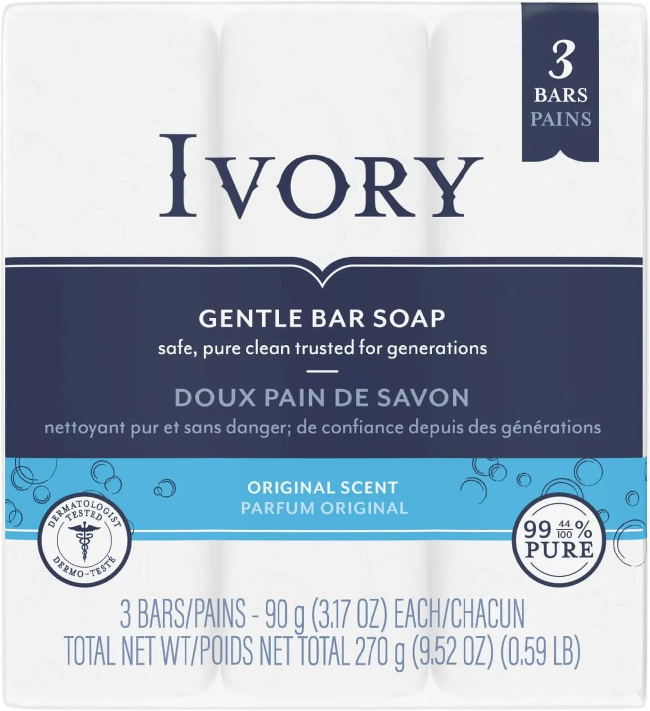 Ivory Soap Personal Bar 3X90Ml image number 4