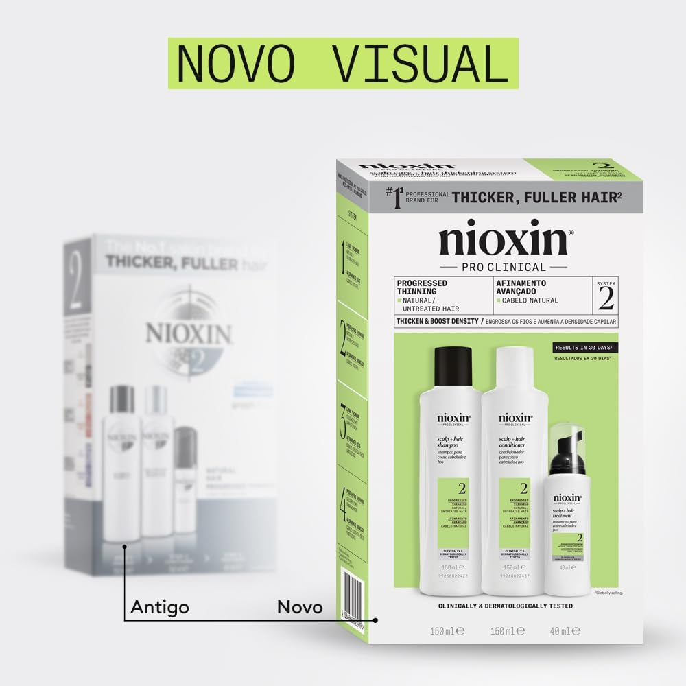 Nioxin Scalp plus Hair Thickening System 2 for Natural Hair with Progressed Thinning (Pack of 3) image number 3