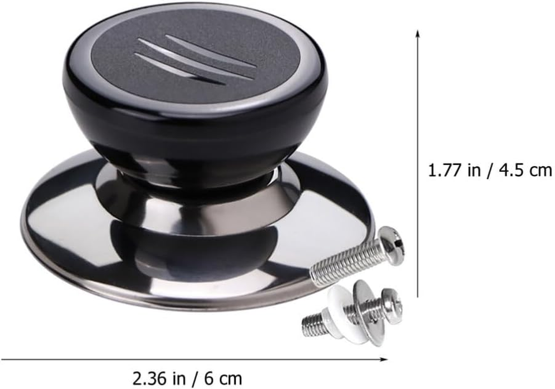 Bestonzon 2Pcs Pot Lid Knobs Universal Pot Lid Cover Knob Replacement Kitchen Cookware Knob Handle