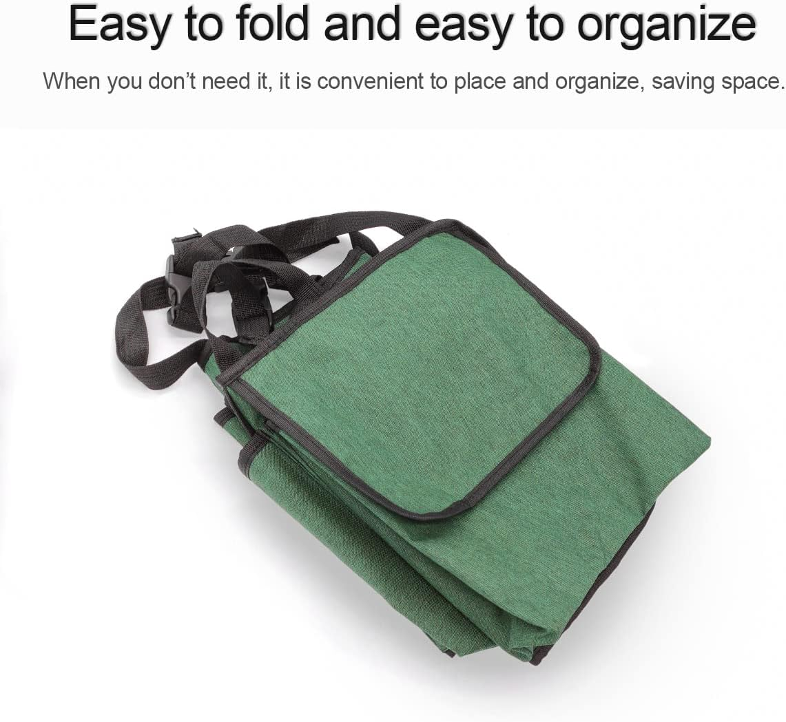 Car Trunk Organizer and Storage, Backseat Hanging Organizer for SUV, Truck, MPV, Waterproof, Collapsible Cargo Storage Bag with 4 Pockets, Car Accessories for Men and Women (Army Green) - Beige image number 4