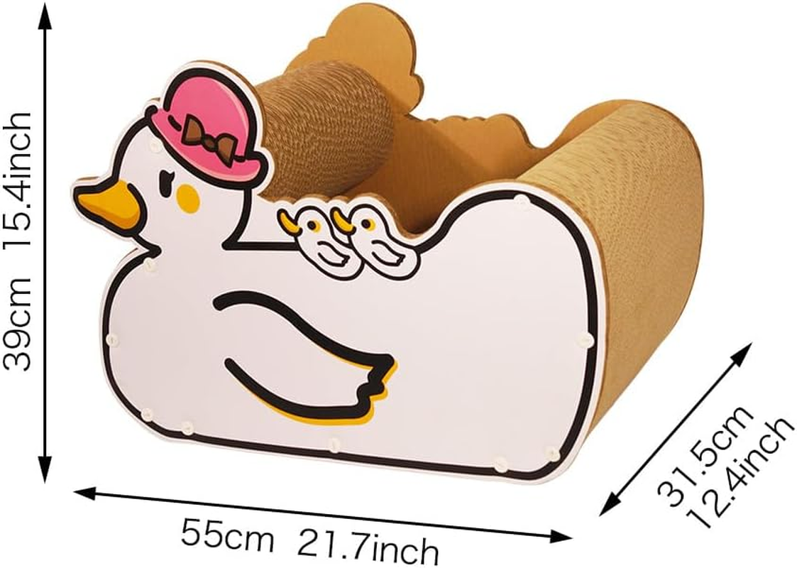 Cat Scratching Post, Cat Litter Box, Cat Bed, Cat Sofa, Cat Scratching Board, Indoor Cat Scratching Post (Bathing Duck-Women) image number 5