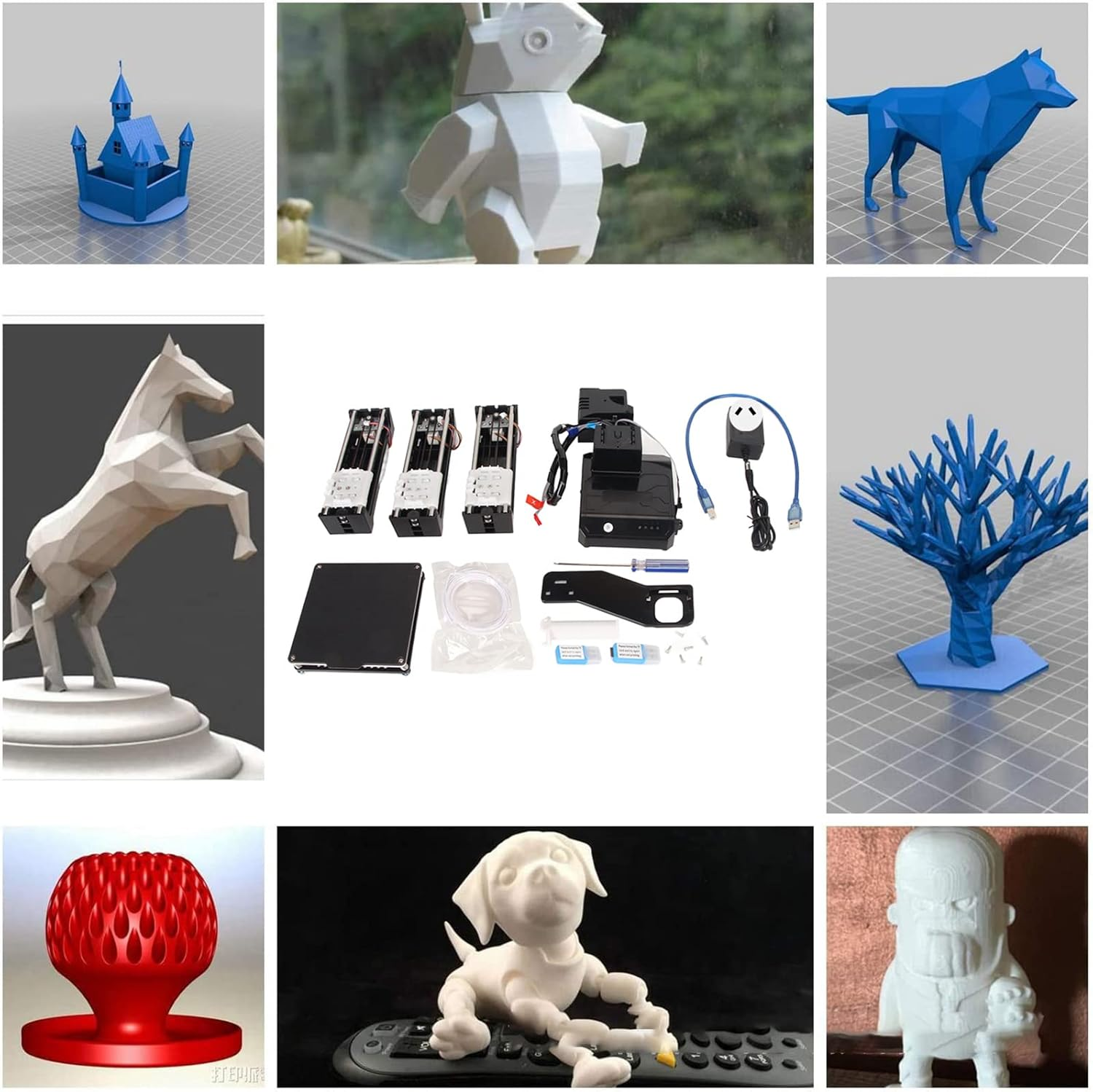 3D Printer, High Printing Accuracy Portable FDM Mini 3D Printer for Kids and Beginners, Quick Assembly Desktop 3D Printer for DIY, Home, School, Printing Size 4 X 4 X 4 Inch (AU Plug)