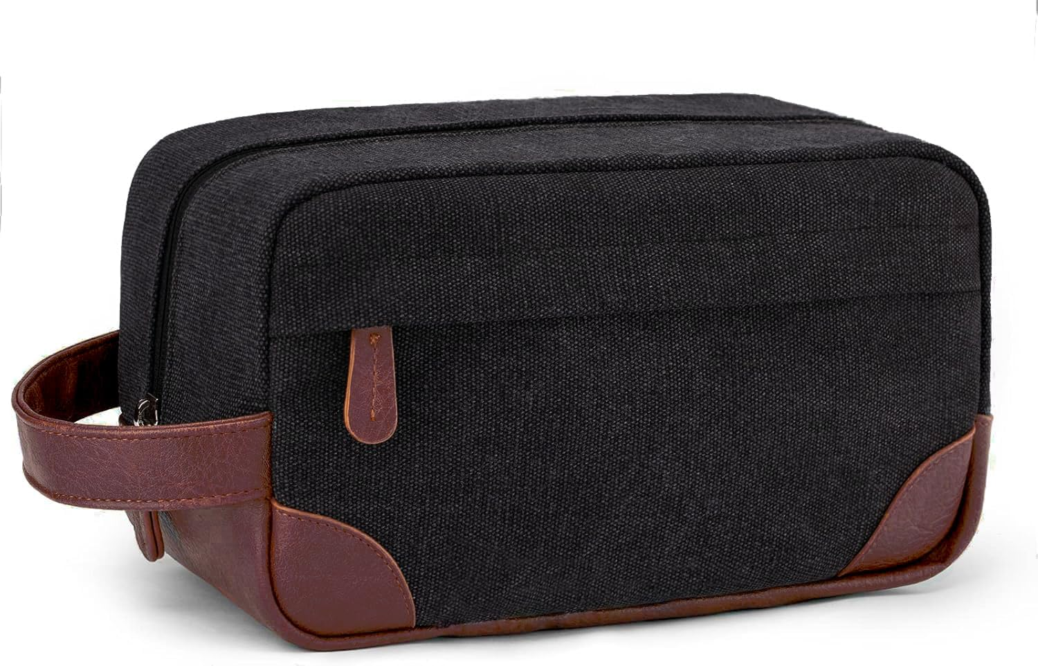Toiletry Bag for Men, Canvas Travel Toiletry Organizer Dopp Kit,Large Capacity Shaving Bag Water-Resistant Bathroom Bag Mens, Hanging Organizer Bags for Travel Essentials Toiletries Accessories image number 3