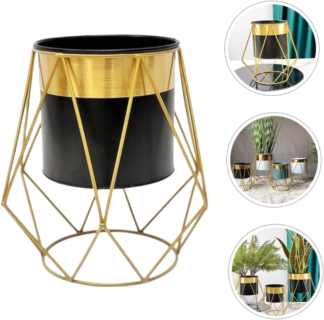 Sosoport Nordic Flower Stand Plant Stands Indoor Flower Pot Balcony Flowerpot Indoor Flowerpot Office Planter Office Supply