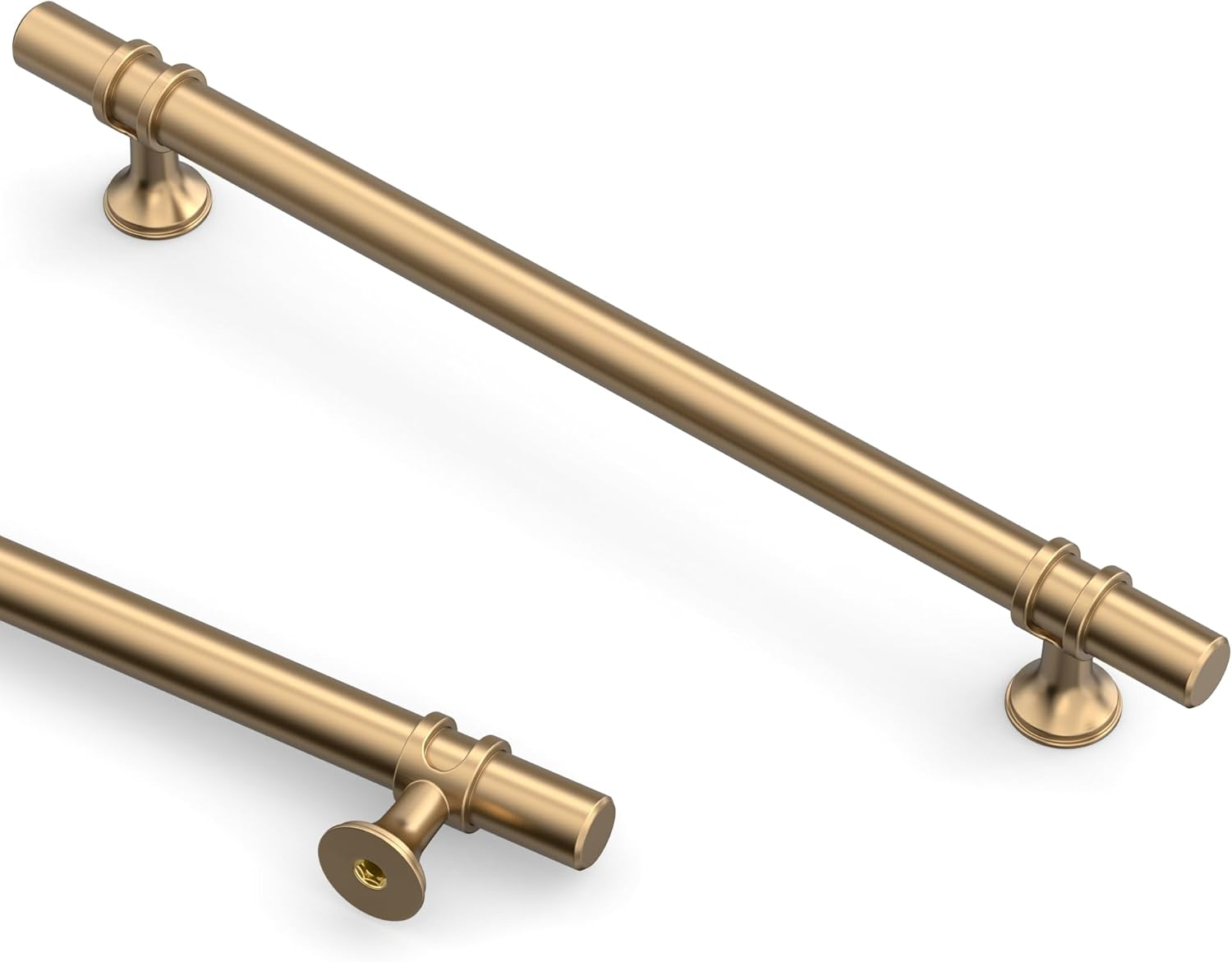 Asidrama 10 Pack 12.6 Inch(320Mm) Champagne Bronze Kitchen Cabinet Handles, Cabinet Pulls Kitchen Cabinet Hardware Cupboard Handles Drawer Pulls image number 2