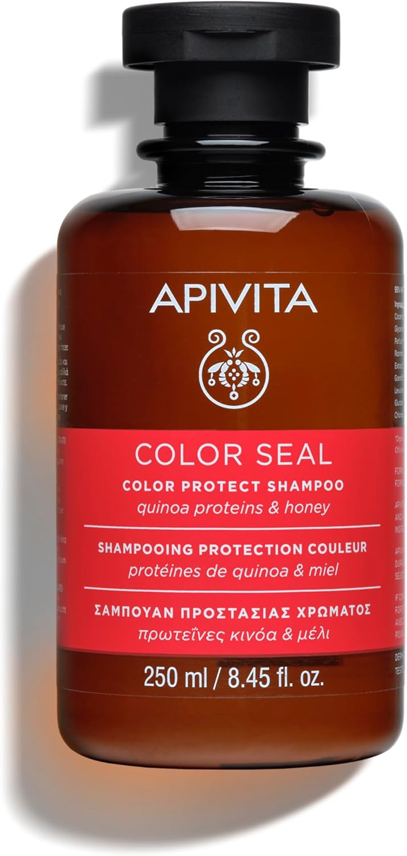 APIVITA Color Seal Color Protect Shampoo Moisturizes, Enhances and Maintains Colour with Quinoa Proteins and Honey Silicone Free 250Ml image number 3