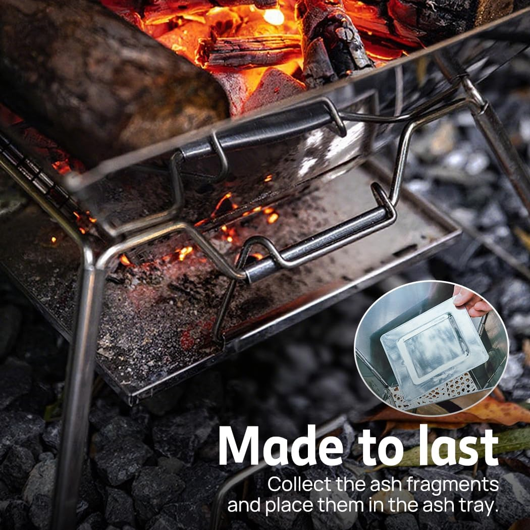 Portable Charcoal Grill Charcoal Grill with Wheels and Storage Holder for Camping, Picnic, Barbecue Red (2 in 1 BBQ Grill) image number 5