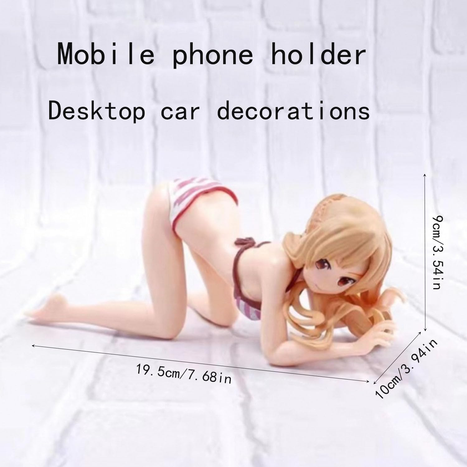 1PCS Yuuki Anime Action Figure, Detachable Multicolor Collectible Character Statue PVC Dolls Gifts Anime Cartoon Phone Bracket Desktop Decoration Ornament Swimsuit Doll Car Toy 3D Model image number 1