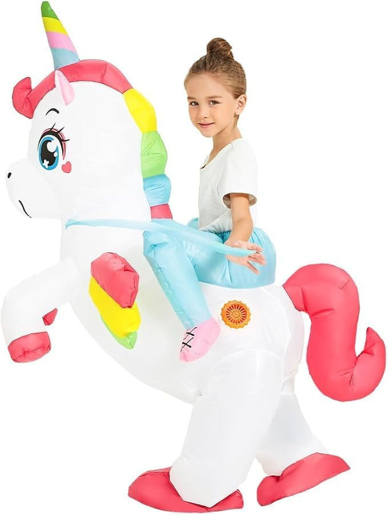 Inflatable Unicorn Costume for Funny Inflatable Costume for Men Women Blow up Costume Halloween Party Cosplay