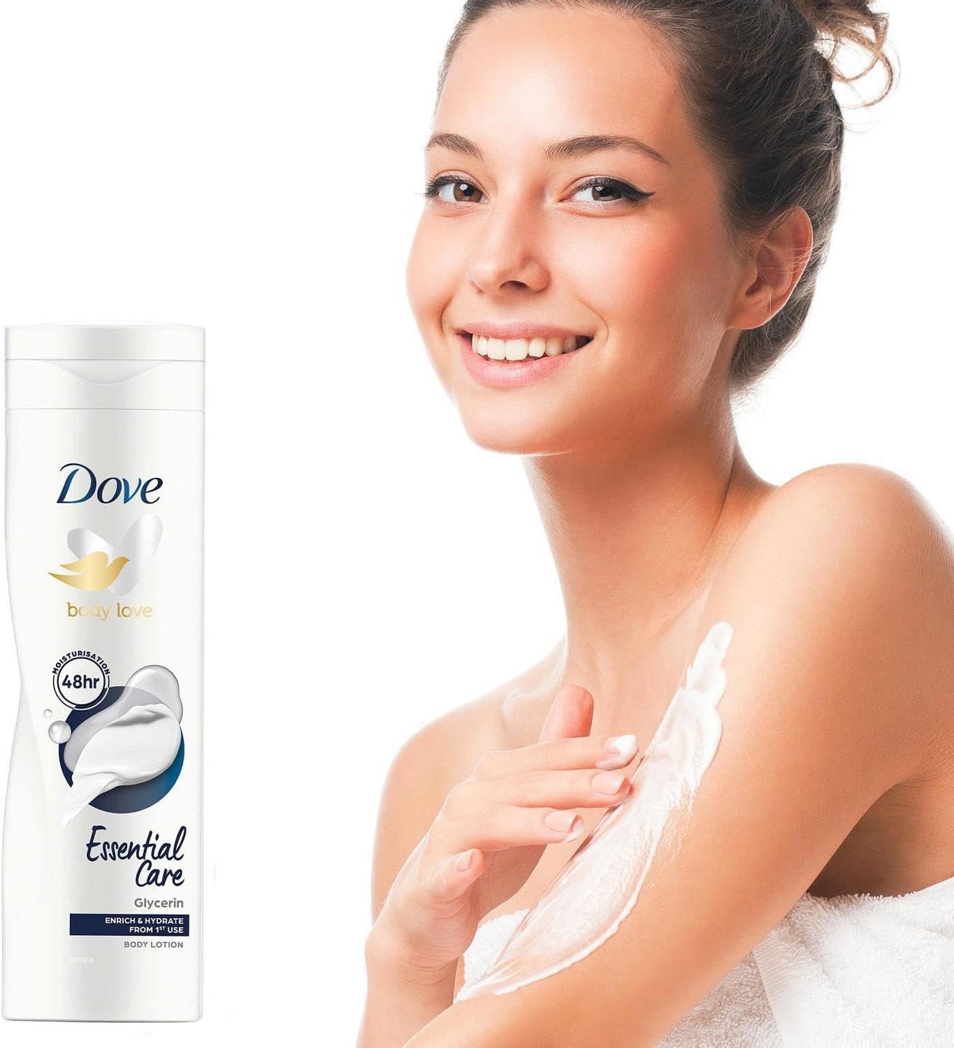 Dove Essential Nourishment Body Lotion - Dry Skin (250Ml) - Pack of 2