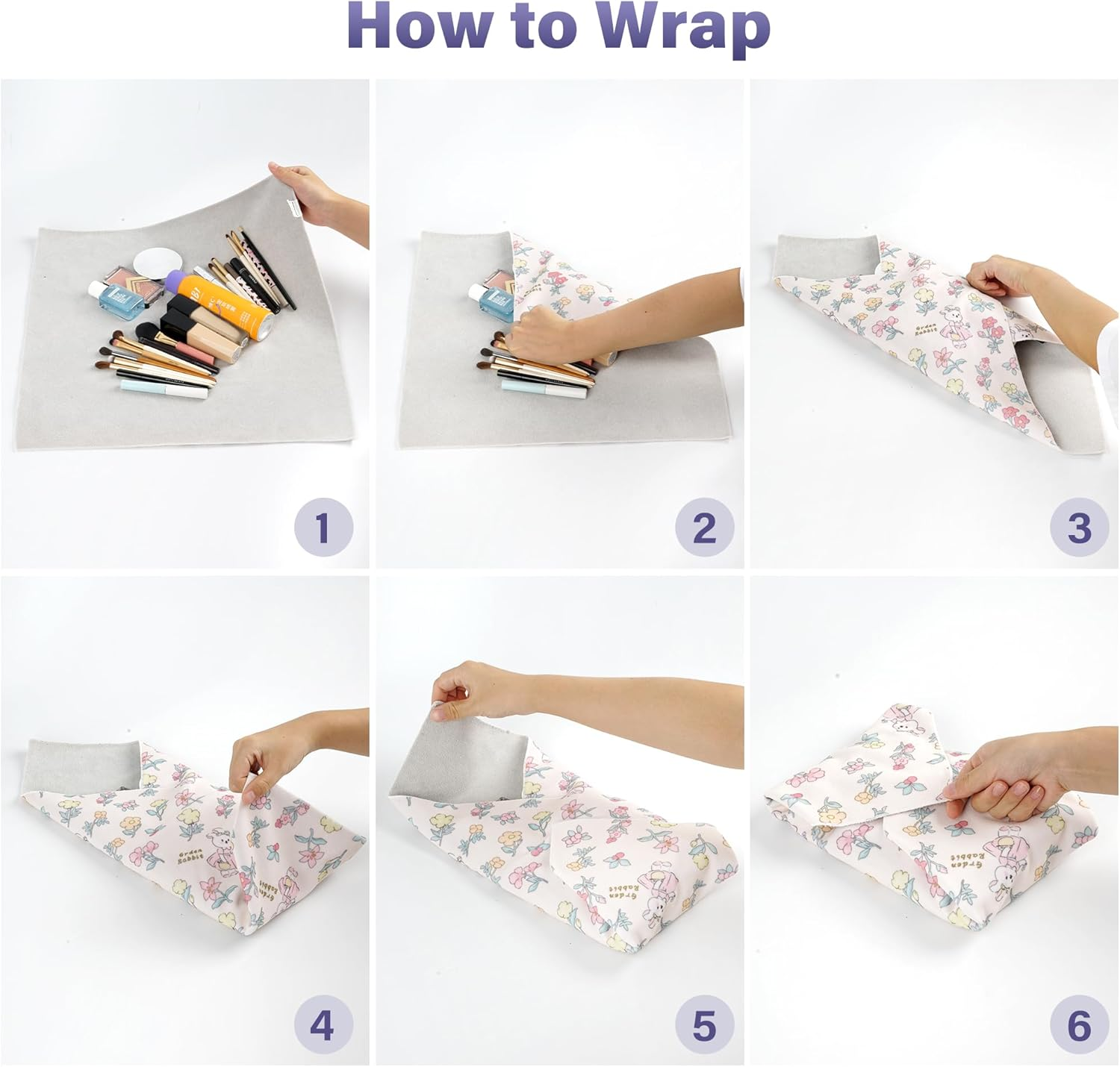 Walking Way Self-Adhesive Magic Cloth Makeup Bag, Portable Protective Cosmetic Pouch, Camera Lens Wrap, Stylish Travel Organizer for Beauty Essentials, Travel, Gifts & Daily Use image number 6