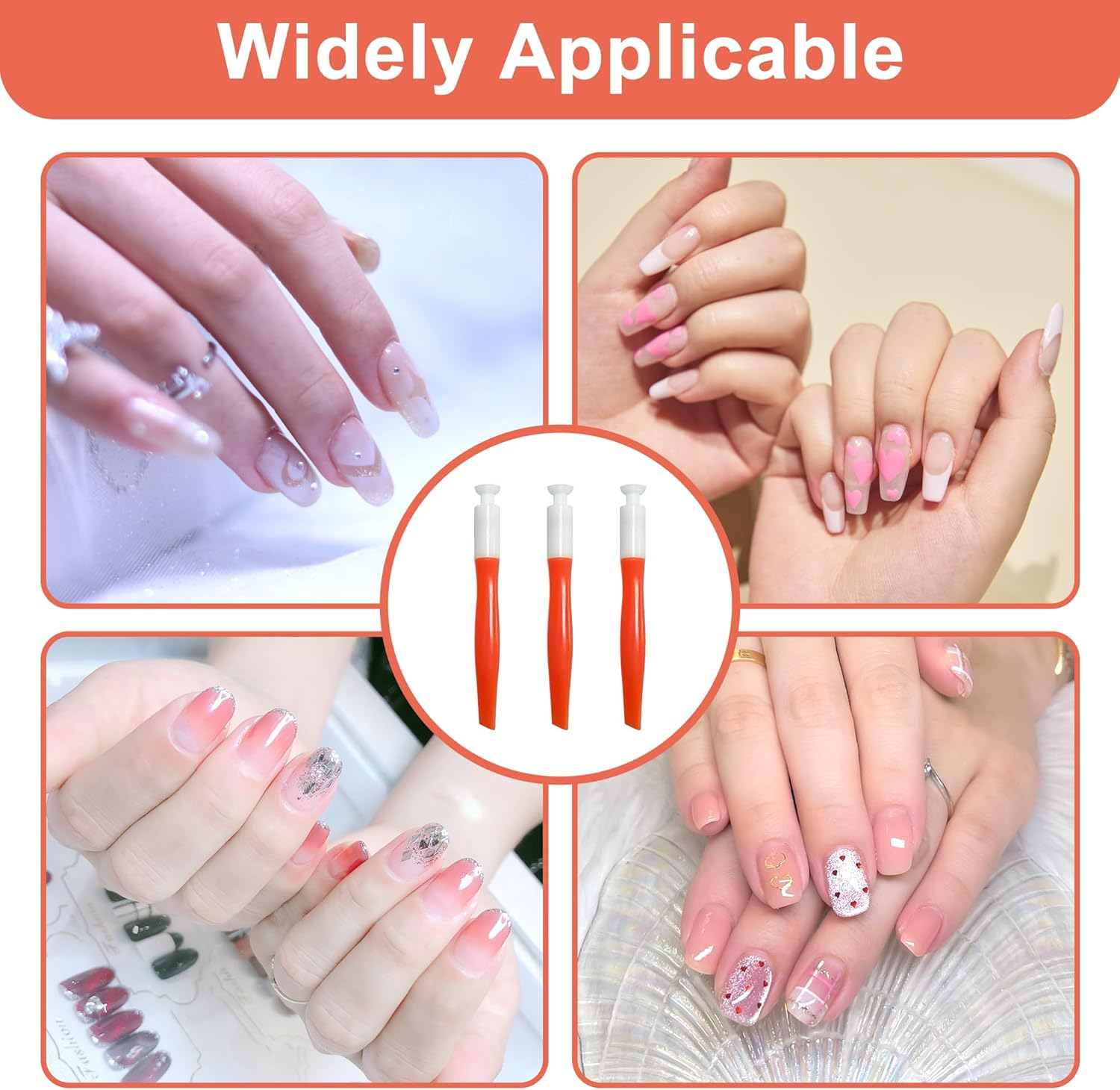 Multifunctional Suction Cup Nail Tool 3PCS, Nail Art Suction Cup for Easy Application and Removal, Suction Cup Nail Art Tools for Professionals and DIY Enthusiasts, Essential Nail Technician Tools image number 4