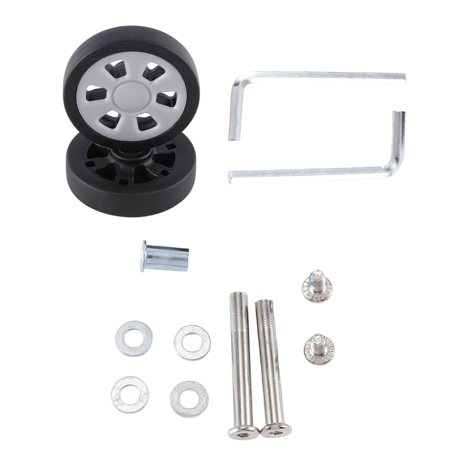 Barbuly Replacement Wear Resistant PU Caster Suitcase Replacement Wheels Luggage Wheels Universal 6Mm 8Mm image number 5