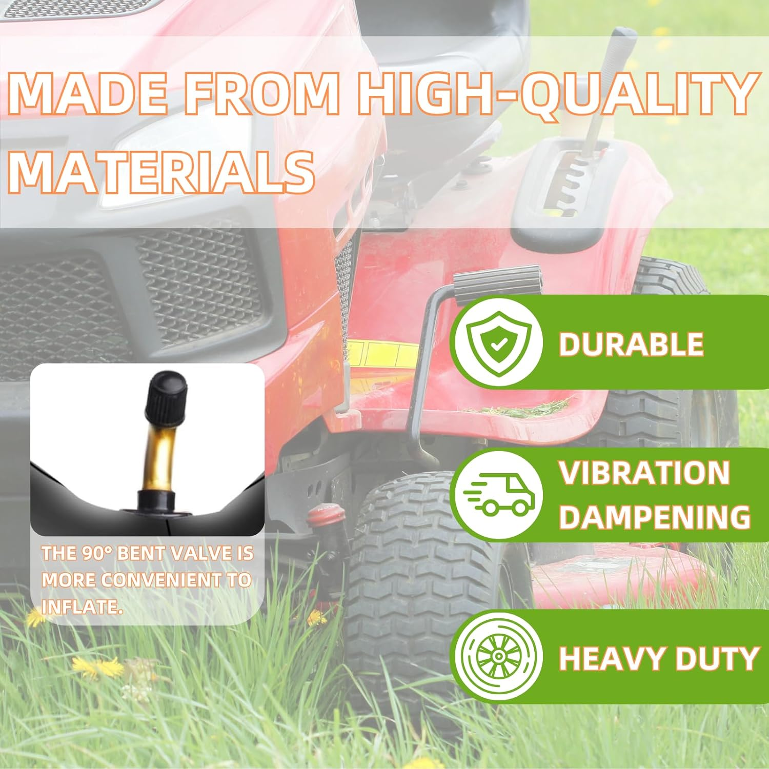 2 Pack 2.80/2.50-4 Inner Tube 280/250-4 2.80-4 2.50-4 280-4 250-4 Tire with Bent Valve Stem for Wheelbarrows, Scooters, Hand Trucks, Lawn Mowers, Dollies image number 2