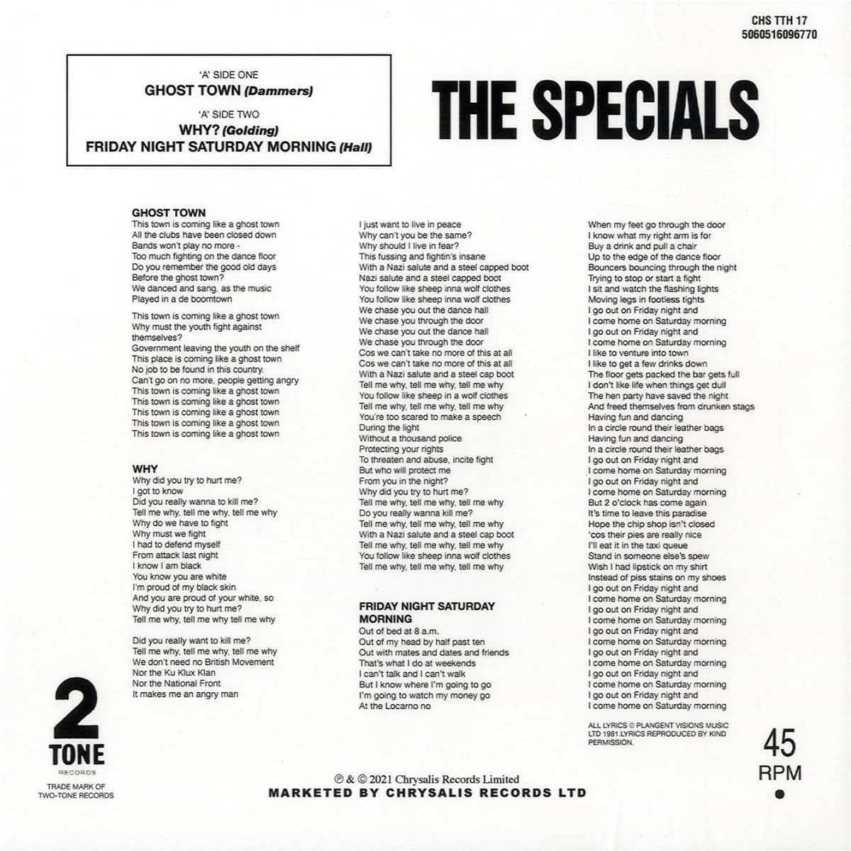 Ghost Town (40Th Anniversary Half Speed Master)