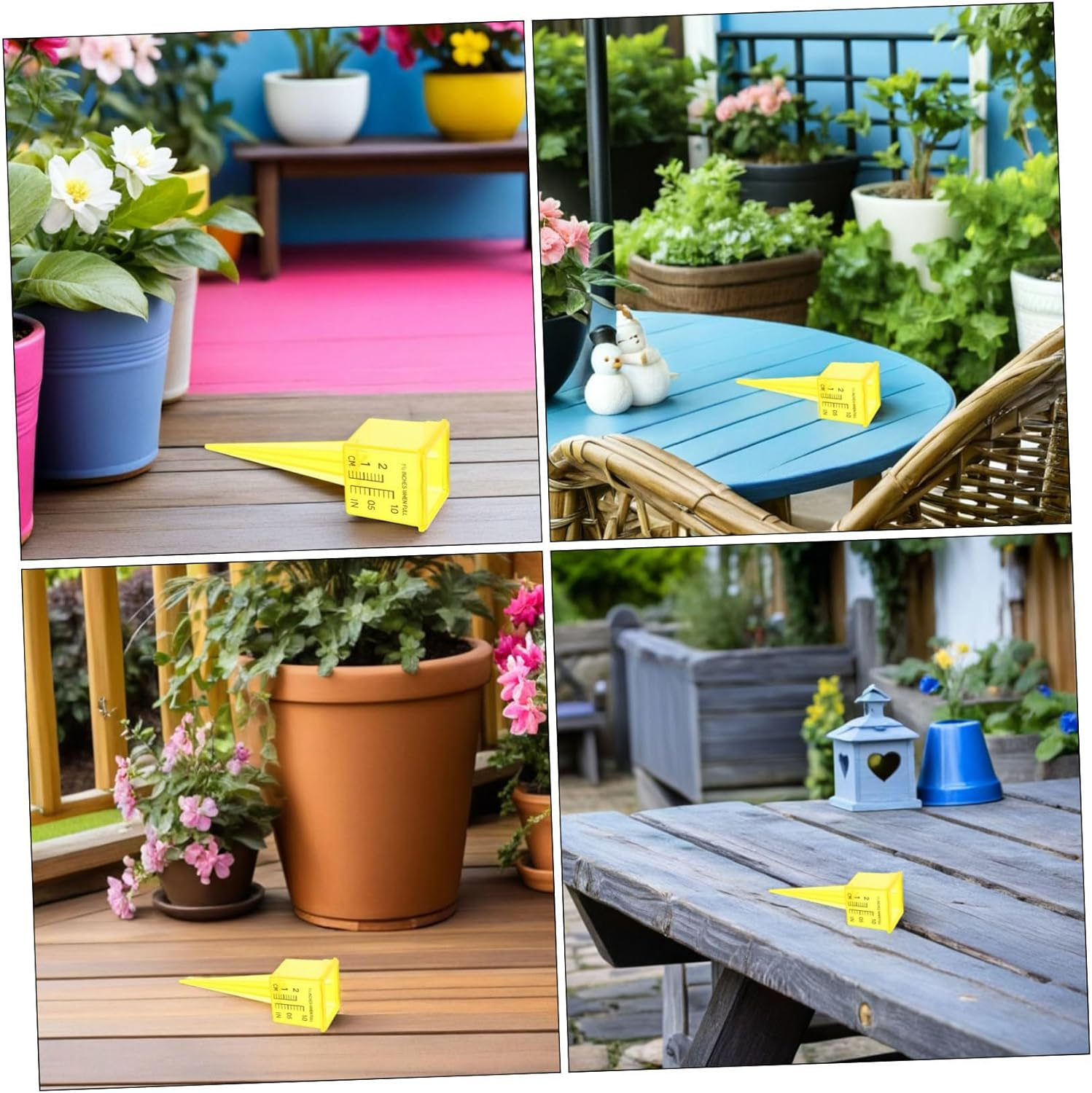 20Pcs Outdoor Rain Gauge Wide Mouth Sprinkler Water Measuring Tool for Lawn Garden with Dual Scales Easy-Read Accurate Rainfall Monitoring image number 2