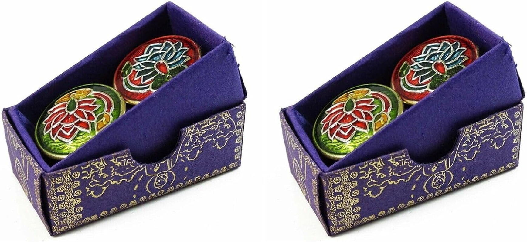 Natural Buddha Delight Solid Perfume in Mini Brass Jar 4Gm (Pack of 2)