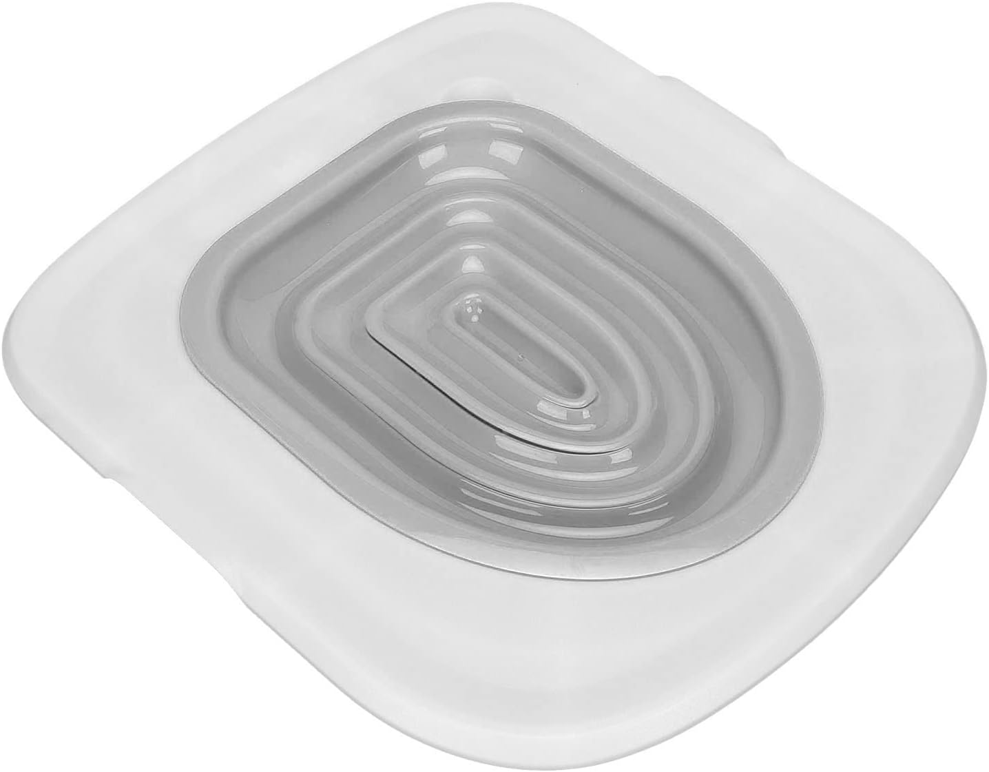 Cat Toilet Training Kit, Reusable Plastic Sand Box Removable Cat Kitty Toilet Trainer Urinal for round and Elongated Toilet Size, Cat Toilet Cleaning Pet Supply (White Tray, 1 Gray Inner Support) image number 6