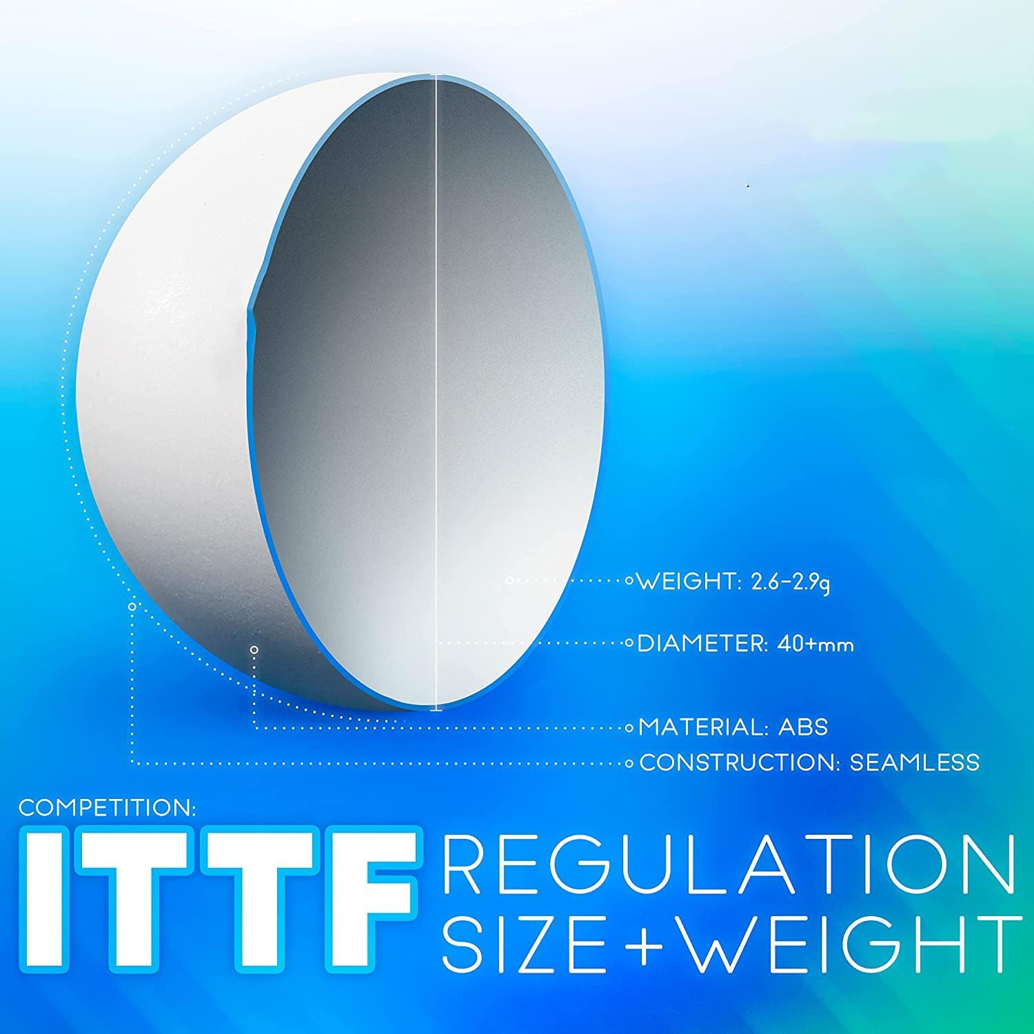 HOXHA Sports Ping Pong Balls Training 3 Star Table Tennis Balls, 60 Balls a Bottle Professional Ping Pong Balls, Durable High Performance Indoor and Outdoor Compatible Fun as a Cat Toy image number 3